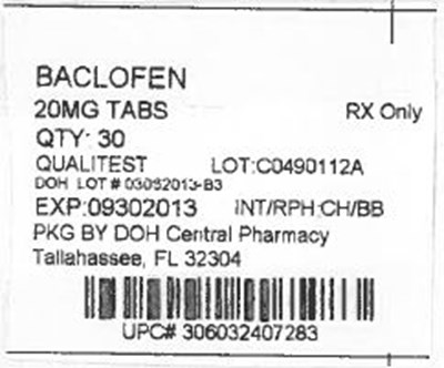 20mg qualitest.jpg Label Image for 20mg - 20mg qualitest